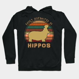 Easily Distracted By Hippos Hoodie